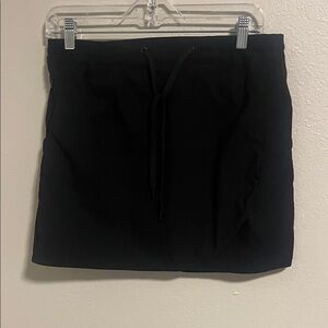 Eddie Bauer Black Drawstring  Skirt with shorts-Small
